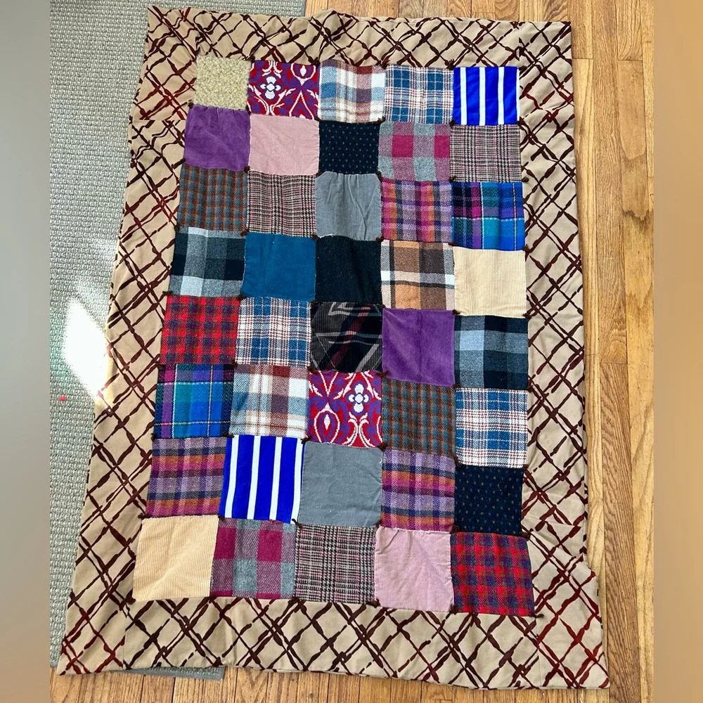Vintage crazy quilt size 40x58 inches